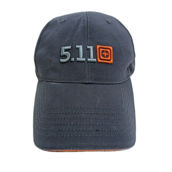 5.11 Tactical Strapback Hat Cap Gray Orange 2014 Adjustable Ripstop Be Ready - Picture 1 of 6